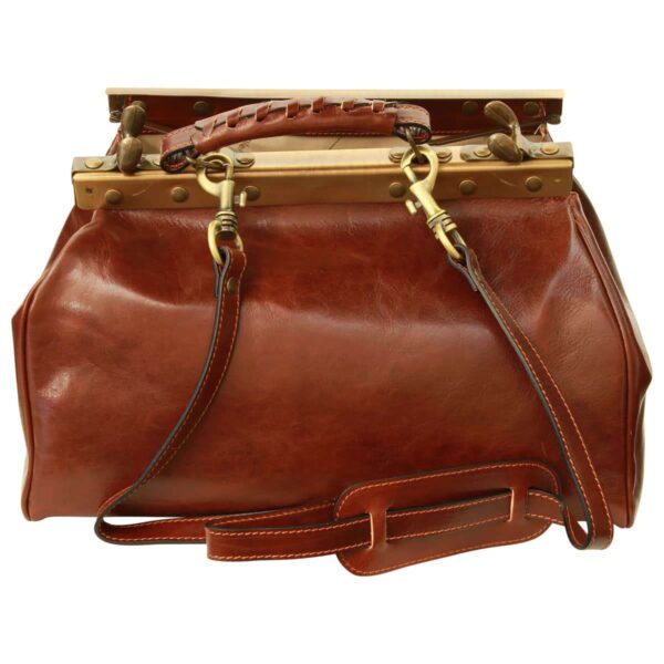 Borsa in pelle. Marrone - immagine 5