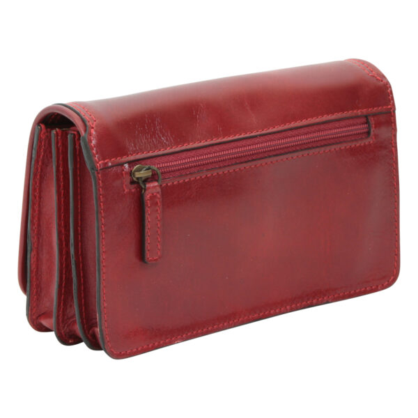 Pochette in pelle. Rosso - immagine 3